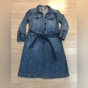 RARE Marc Jacobs Denim Long Trench Coat